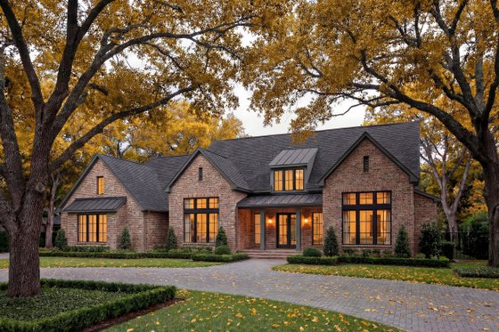 Exterior - Front Elevation 9 for Farmhouse House Plan #430-415 - 4 bed, 3.5 bath