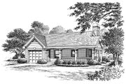 Ranch Style House Plan - 1 Beds 1 Baths 480 Sq/Ft Plan #57-725 