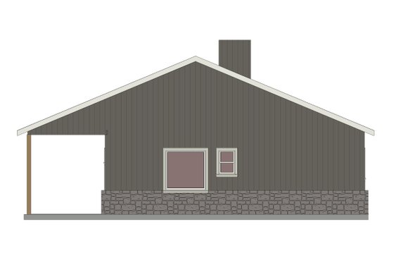 Exterior - Other Elevation 1 for Barndominium House Plan #1118-5 - 3 bed, 3 bath