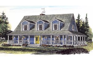 Country Exterior - Front Elevation Plan #315-104