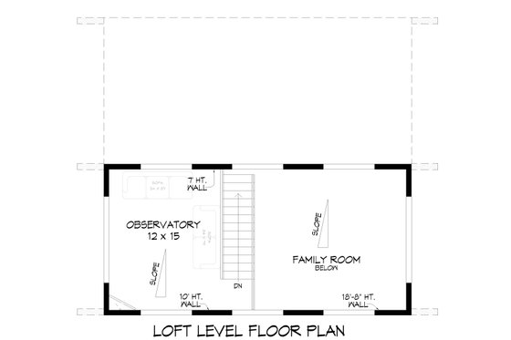 Floor Plan - Upper Floor for Contemporary House Plan #932-1189 - 2 bed, 2.5 bath