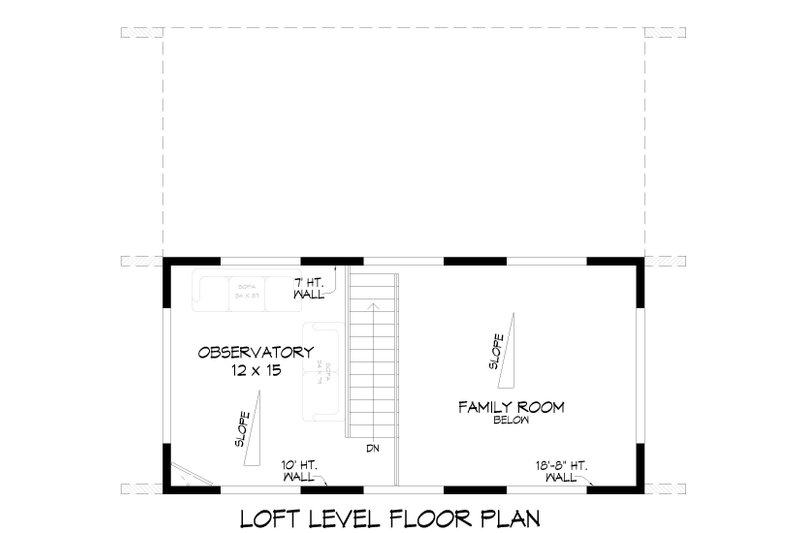 Home Plan - Floor Plan - Upper Floor for Contemporary House Plan #932-1189 - 2 bed, 2.5 bath