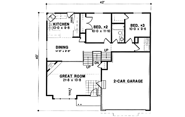 Traditional Floor Plan - Main Floor Plan #67-116
