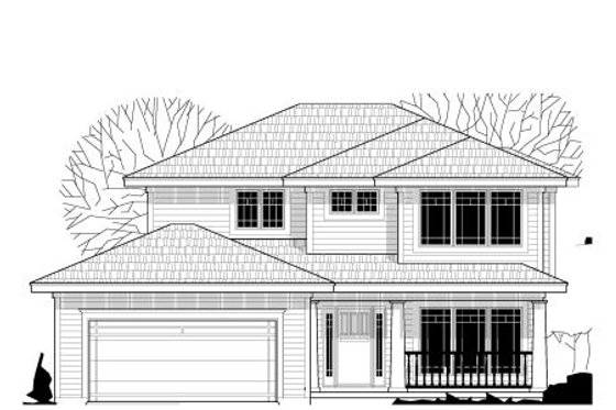 Exterior - Front Elevation for Traditional House Plan #67-870 - 3 bed, 2.5 bath