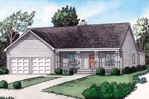 Traditional Exterior - Front Elevation Plan #16-255