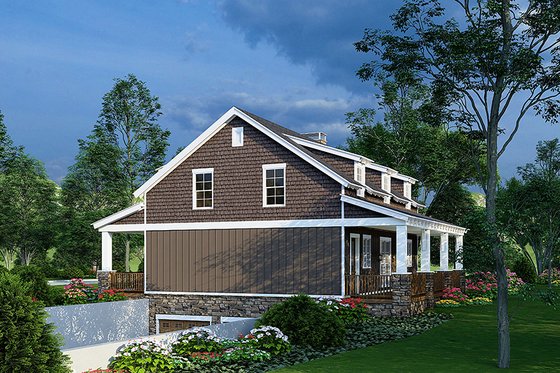 Exterior - Other Elevation 2 for Farmhouse House Plan #923-245 - 3 bed, 3.5 bath