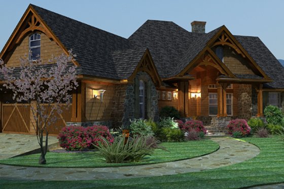 Exterior - Other Elevation for Craftsman House Plan #120-162 - 3 bed, 2.5 bath