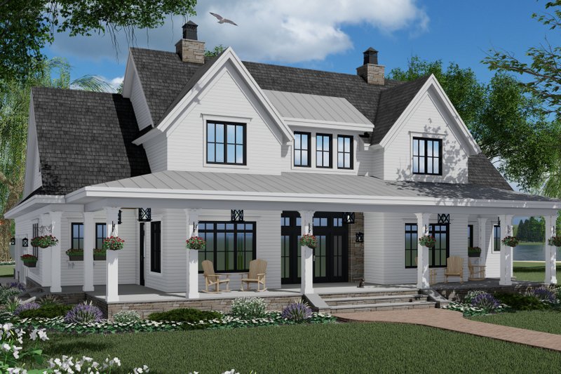 House Plan Design - Farmhouse Exterior - Front Elevation Plan #51-1150