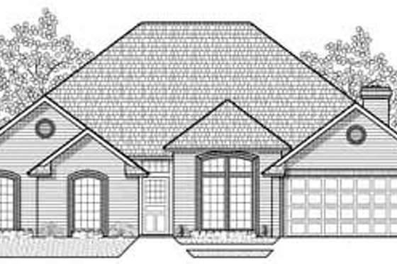 Exterior - Front Elevation for Traditional House Plan #65-109 - 4 bed, 3 bath