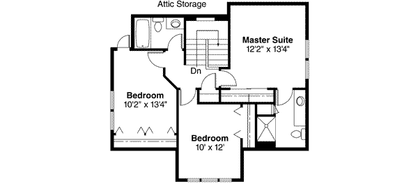 Dream House Plan - Craftsman Floor Plan - Upper Floor Plan #124-386