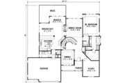 European Style House Plan - 4 Beds 3 Baths 3551 Sq/Ft Plan #67-289 