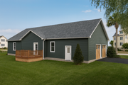 Ranch Style House Plan - 3 Beds 2.5 Baths 1952 Sq/Ft Plan #1115-5 