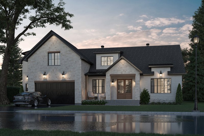 House Blueprint - Ranch Exterior - Front Elevation Plan #23-2859