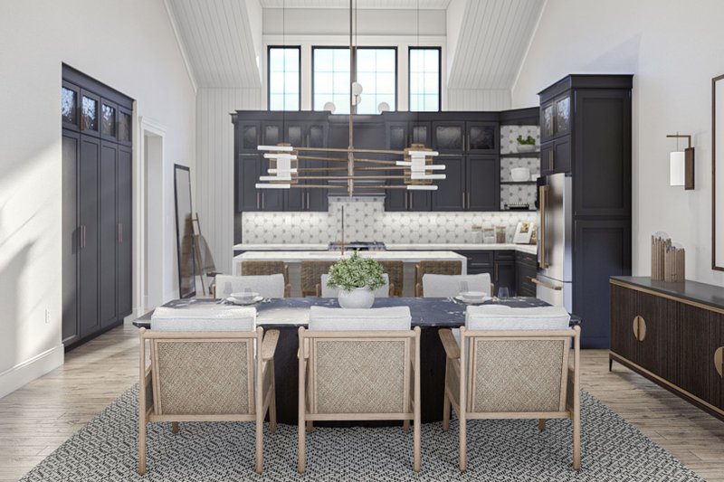 House Blueprint - Interior - Dining Room for Barndominium House Plan #455-662 - 3 bed, 2 bath