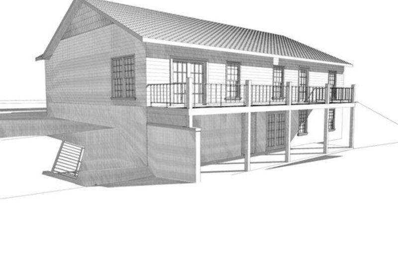 Home Plan - Exterior - Other Elevation 2 for Ranch House Plan #123-112 - 4 bed, 3 bath