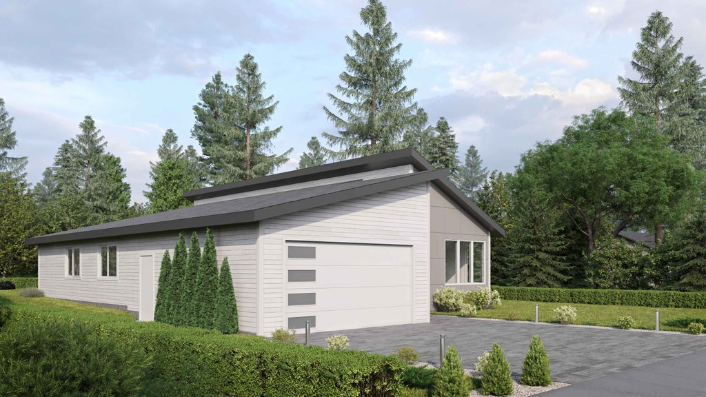 Contemporary Style House Plan - 3 Beds 2 Baths 1756 Sq/Ft Plan #1066