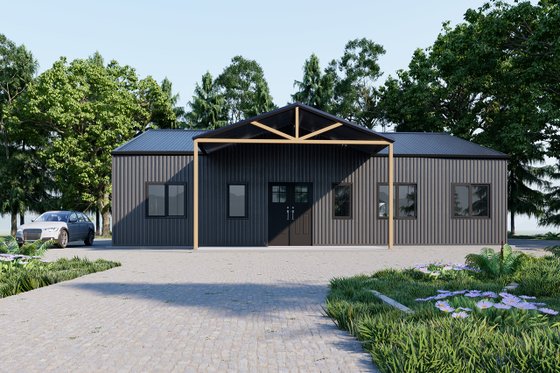 Exterior - Other Elevation 1 for Barndominium House Plan #1107-6 - 3 bed, 2 bath