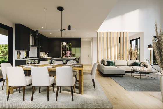 Interior - Family Room for Contemporary House Plan #23-2761 - 3 bed, 2.5 bath