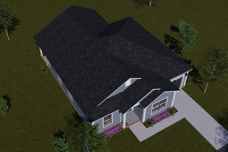 Architectural House Design - Exterior - Other Elevation 6 for Cottage House Plan #513-2467 - 4 bed, 3 bath
