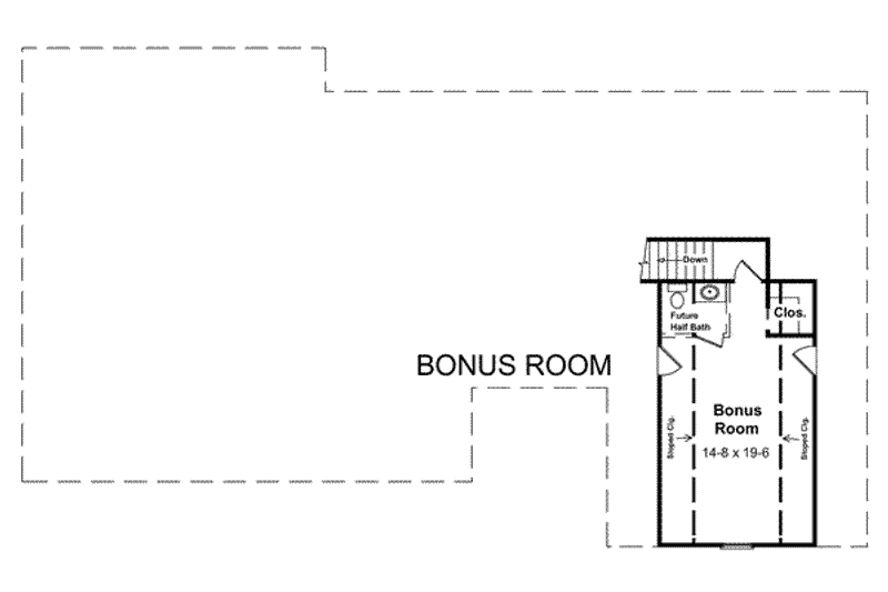 Home Plan - Floor Plan - Upper Floor for Country House Plan #21-152 - 3 bed, 2.5 bath
