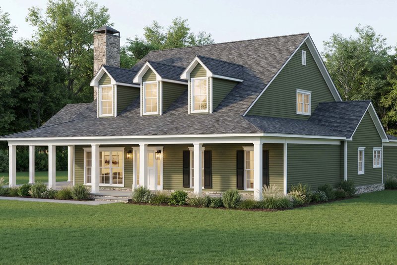House Blueprint - Exterior - Other Elevation for Farmhouse House Plan #923-477 - 3 bed, 2 bath