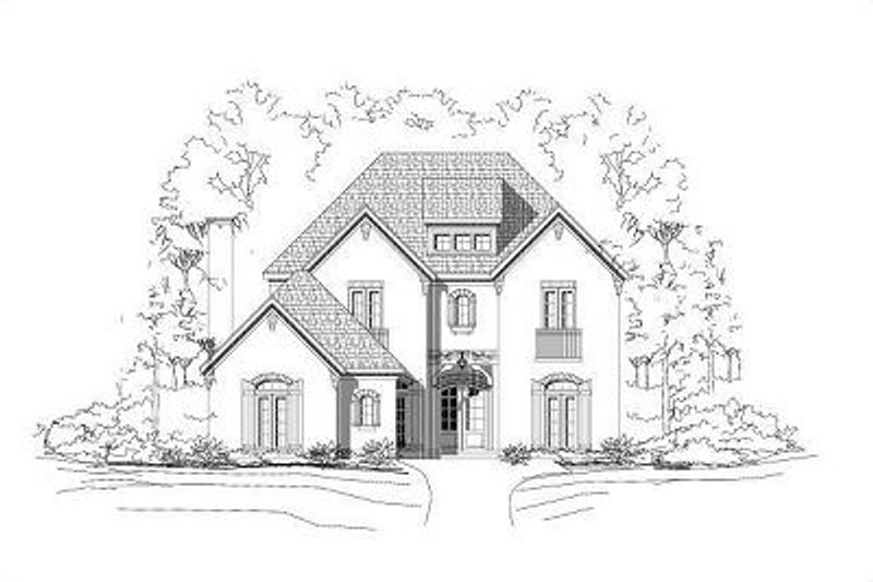 European Style House Plan - 4 Beds 3.5 Baths 3883 Sq/Ft Plan #411-603
