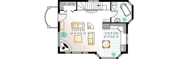 Home Plan - Cottage Floor Plan - Upper Floor Plan #23-2169