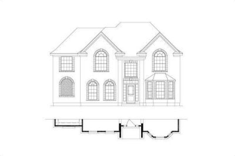 Colonial Style House Plan - 4 Beds 2 Baths 3042 Sq/Ft Plan #411-223