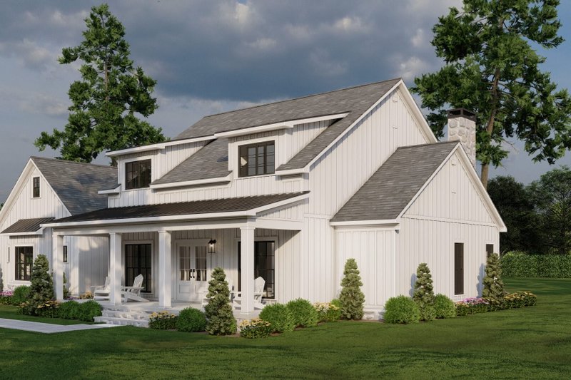 Home Plan - Exterior - Front Elevation 3 for Farmhouse House Plan #923-410 - 3 bed, 2.5 bath