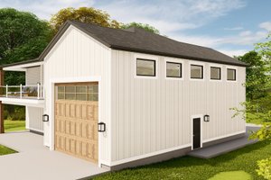 Exterior - Other Elevation 1 for Farmhouse House Plan #1060-123 - 1 bed, 2 bath