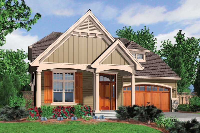 Dream House Plan - Cottage Exterior - Front Elevation Plan #48-633