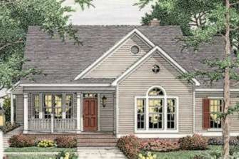 Dream House Plan - Farmhouse Exterior - Front Elevation Plan #406-265