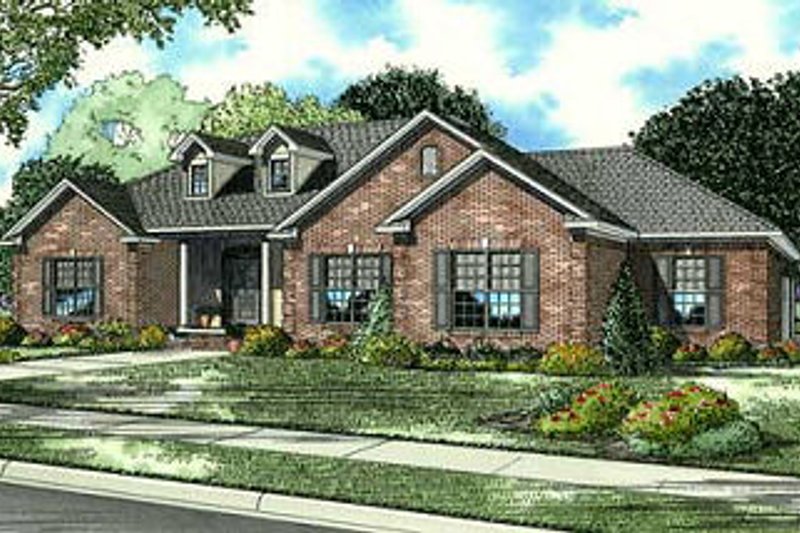 House Blueprint - Traditional Exterior - Front Elevation Plan #17-648