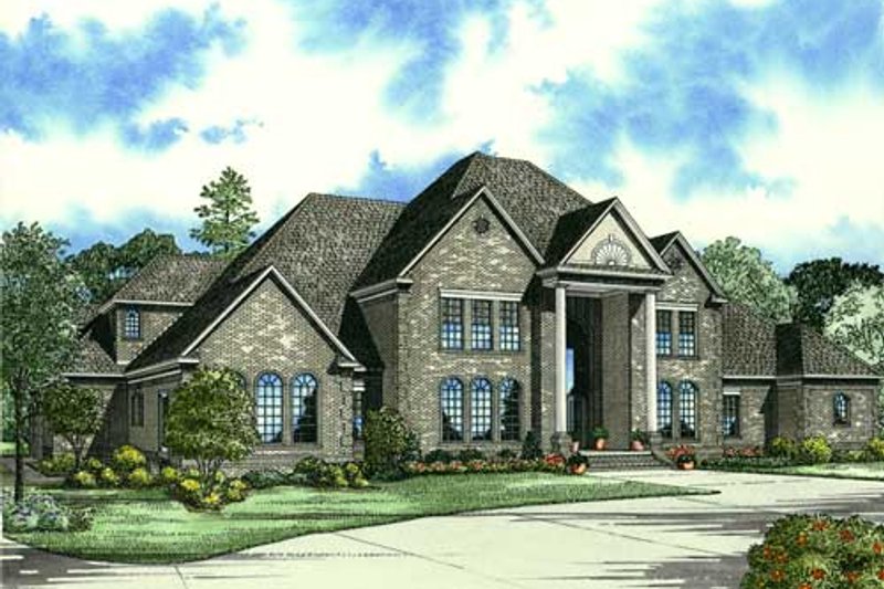 Dream House Plan - European Exterior - Front Elevation Plan #17-1177