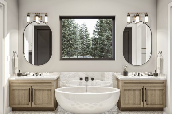 Interior - Bathroom for Barndominium House Plan #455-622 - 3 bed, 2.5 bath