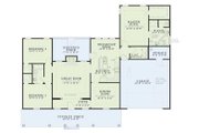 Southern Style House Plan - 3 Beds 2 Baths 1746 Sq/Ft Plan #17-1012 Floor 