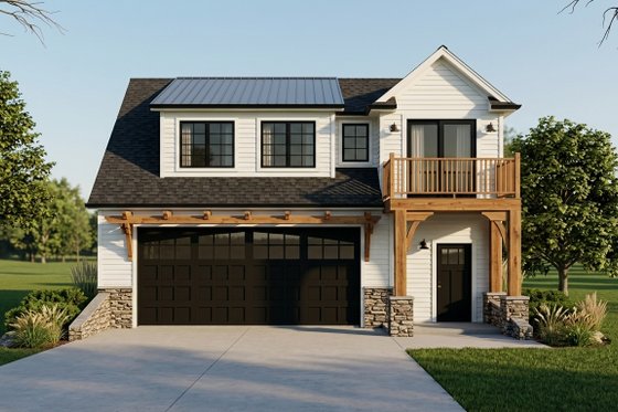 Traditional Garage Apartment Plan