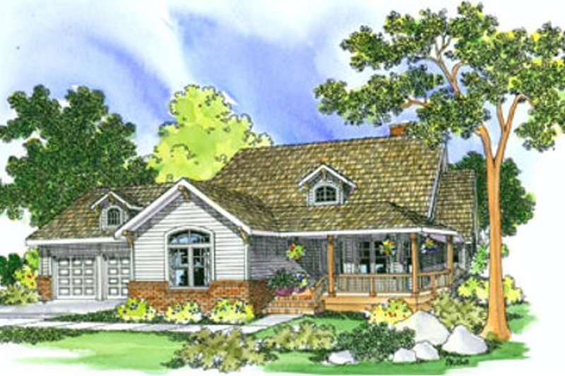 Home Plan - Country Exterior - Front Elevation Plan #124-217