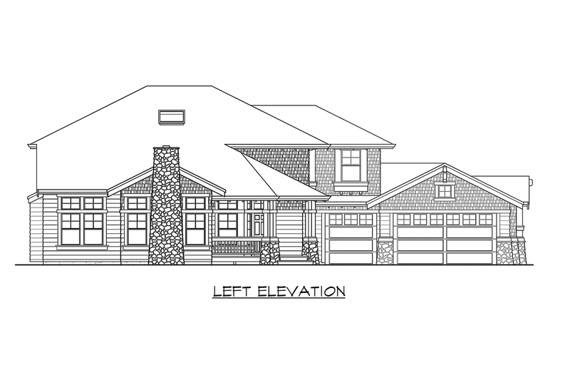 Craftsman Style House Plan - 3 Beds 2.5 Baths 3105 Sq/Ft Plan #132-144 ...