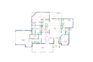Floor Plan - Main Floor for Traditional House Plan #408-107 - 3 bed, 2 bath