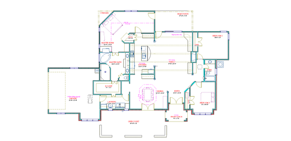 Traditional Floor Plan - Main Floor Plan #408-107