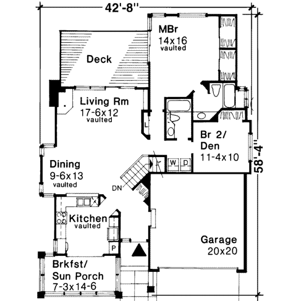 Floor Plan - Main Floor Plan #320-132
