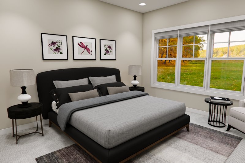 House Blueprint - Interior - Master Bedroom for Bungalow House Plan #51-1361 - 4 bed, 3.5 bath