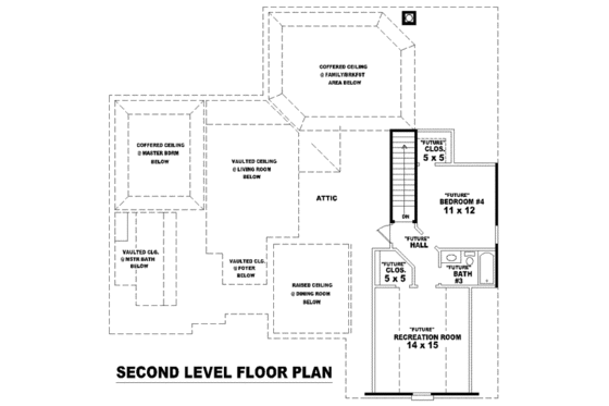 Floor Plan - Other Floor for European House Plan #81-1536 - 3 bed, 2 bath