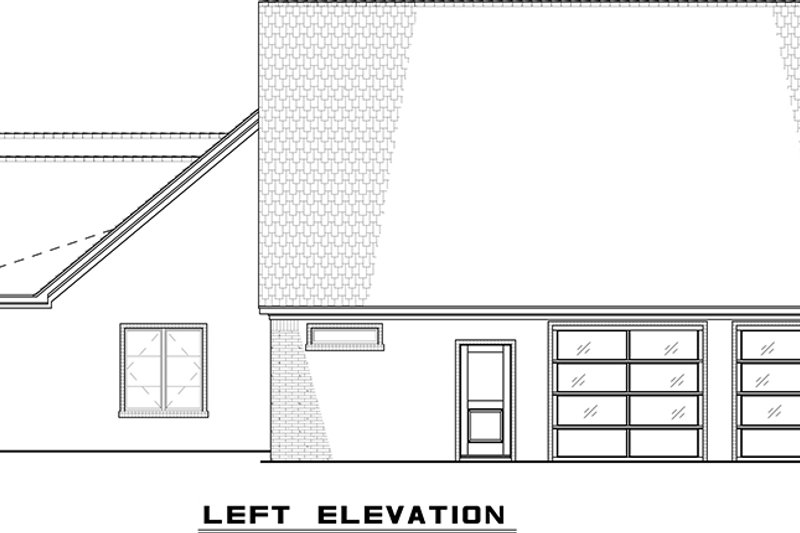 House Blueprint - Exterior - Other Elevation for European House Plan #923-244 - 3 bed, 3 bath