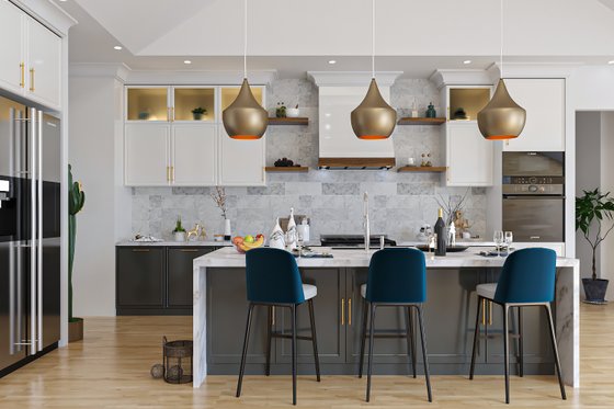 Interior - Kitchen for Cottage House Plan #1112-2 - 4 bed, 4.5 bath