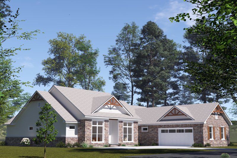 Home Plan - Exterior - Other Elevation 3 for Craftsman House Plan #513-2336 - 4 bed, 3 bath