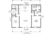 Country Style House Plan - 2 Beds 2 Baths 1280 Sq/Ft Plan #932-806 