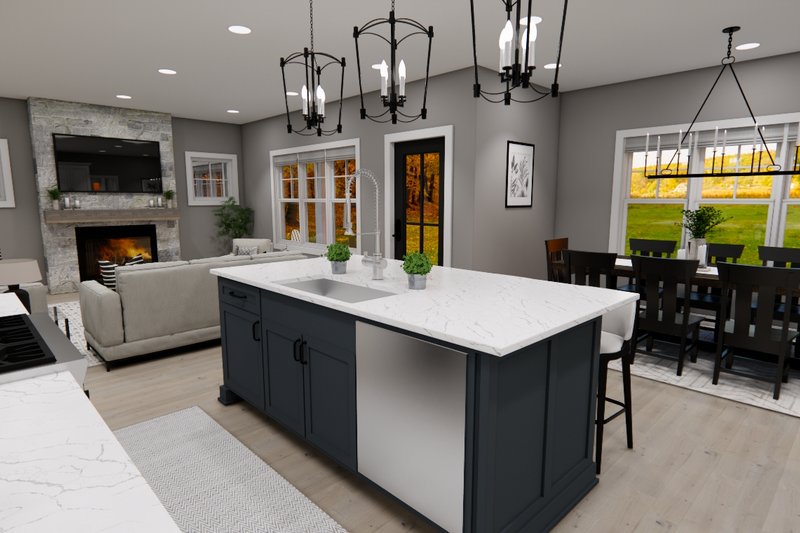 Architectural House Design - Interior - Kitchen 1 for Bungalow House Plan #51-1367 - 4 bed, 3.5 bath