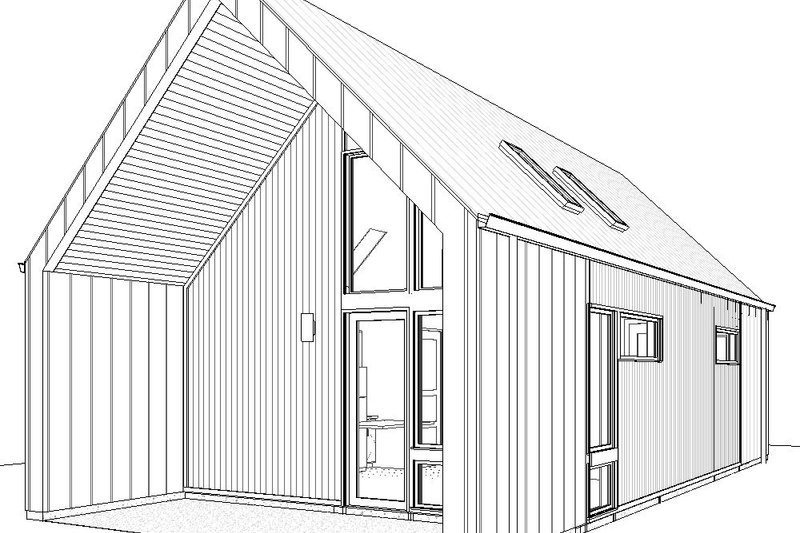 Home Plan - Exterior - Other Elevation for Modern House Plan #895-146 - 1 bed, 1 bath